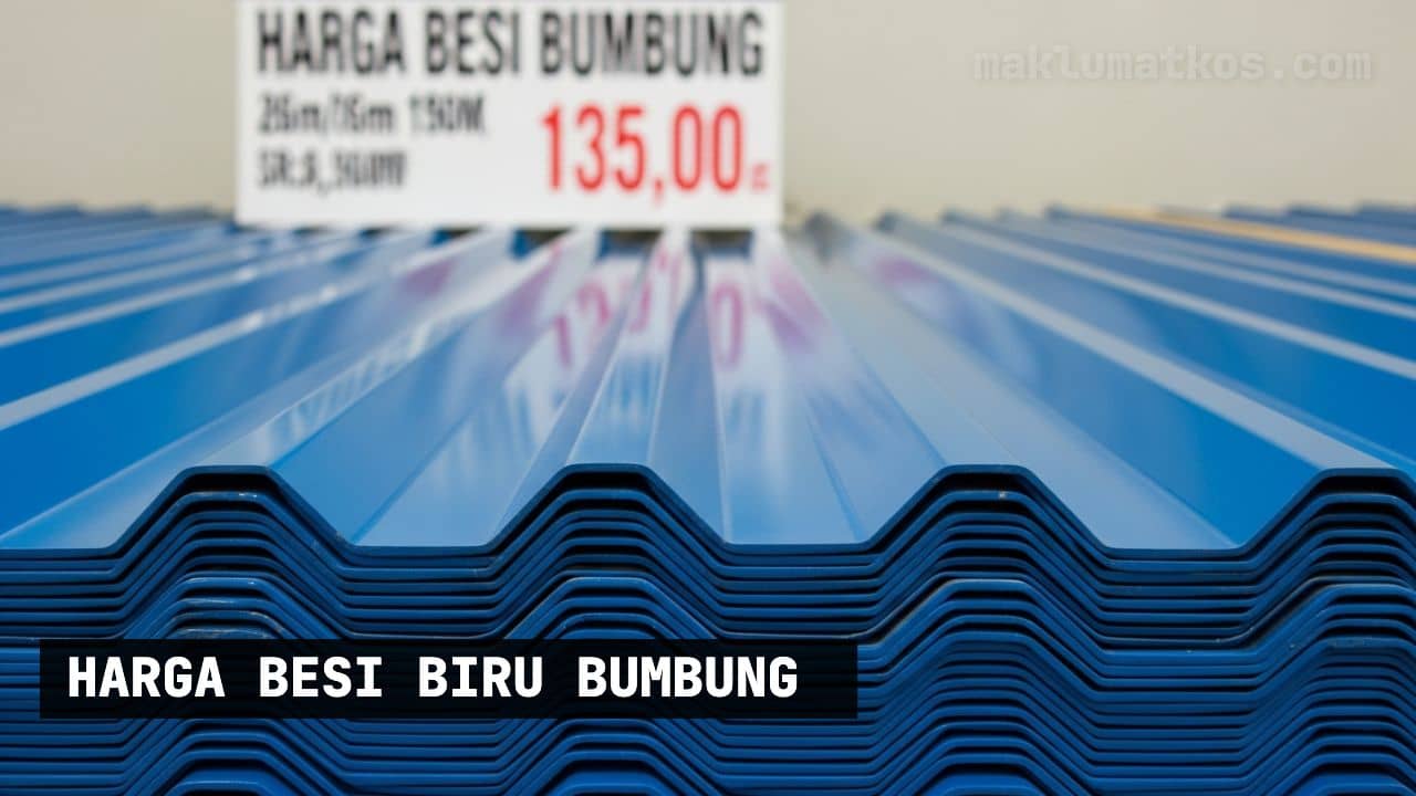 harga besi biru bumbung